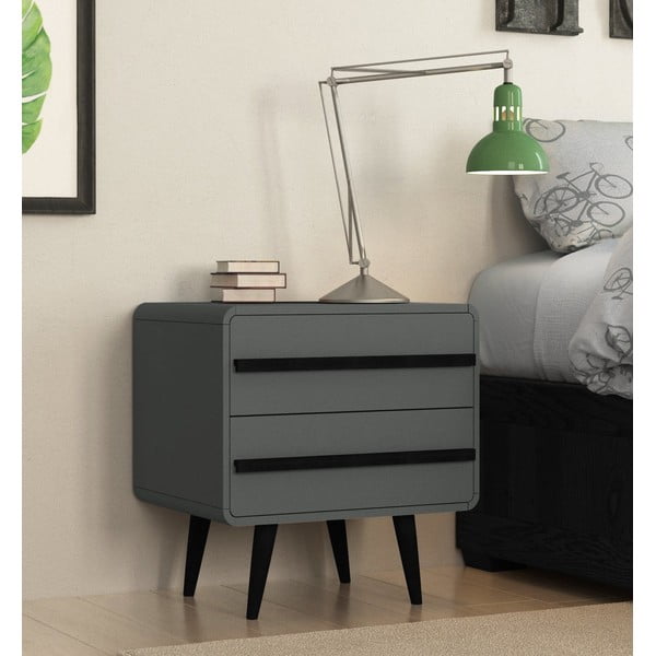 Šedý noční stolek Chantal – Støraa-image-1