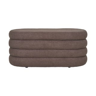 Hnědá lavice z textilie bouclé Dartford – House Nordic