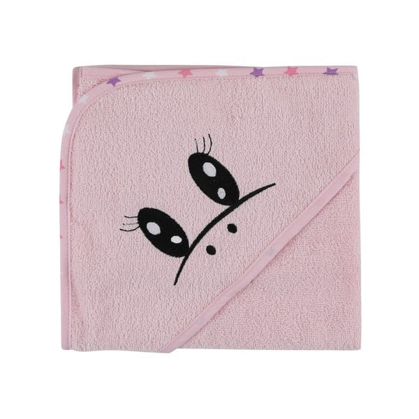 Růžový bavlněný dětský župan a osuška v sadě 3 ks velikost 0-2 roky Unicorn – Foutastic-image-3