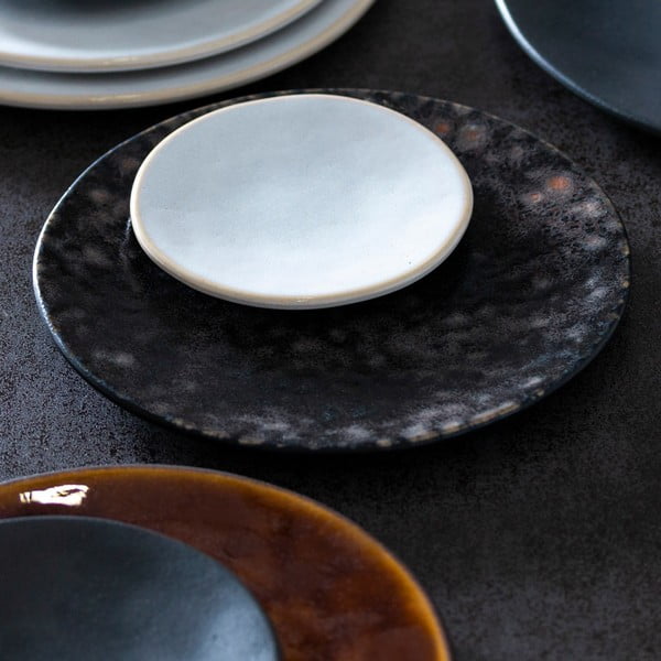 Šedý kameninový podnos Costa Nova Roda Iris, ⌀ 28 cm-image-1