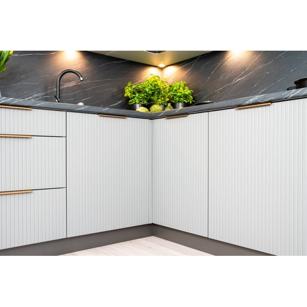 Rohová kuchyně s pracovní deskou (bez montáže) 370 cm Rowan – STOLKAR-image-1