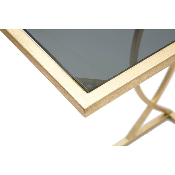 Odkládací stolek se skleněnou deskou 25.5x45.5 cm Glam – Mauro Ferretti-image-3