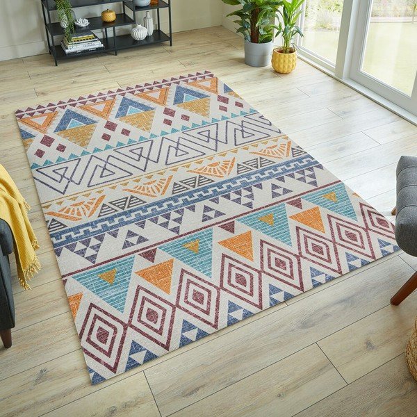 Pratelný koberec 120x170 cm MATCH LYLE AZTEC – Flair Rugs-image-1