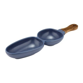 Modrá porcelánová servírovací miska Ladelle Essentials