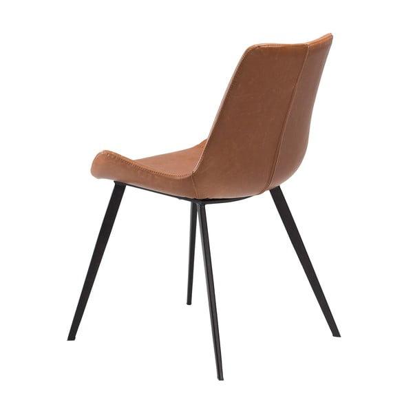 Hnědá jídelní židle z imitace kůže DAN–FORM Denmark Hype-image-2