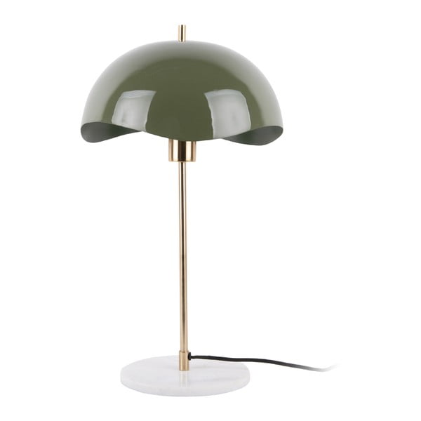 Zelená stolní lampa (výška 56 cm)  Waved Dome – Leitmotiv