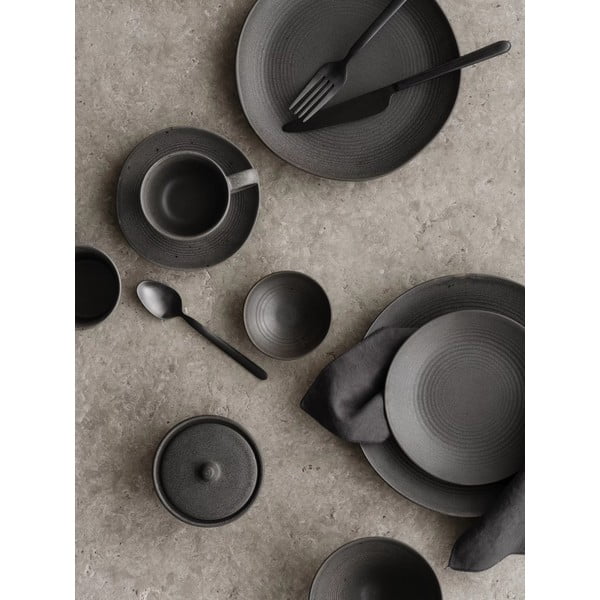 Černý nerezový příbor 16 ks Stella – Blomus-image-1