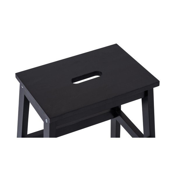 Černá stolička z kaučukového dřeva Corg - Bonami Essentials-image-4