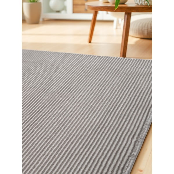 Šedo-krémový běhoun 80x240 cm Perles Dolomite – Elle Decoration-image-1