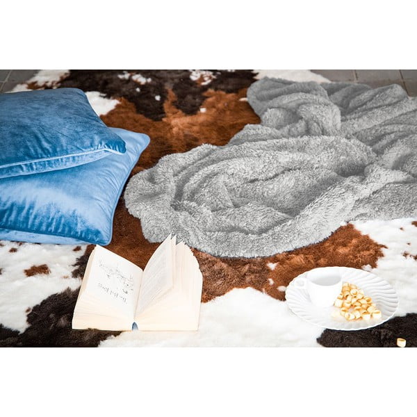 Šedá plyšová deka Tiseco Home Studio Teddy, 130 x 170 cm-image-1