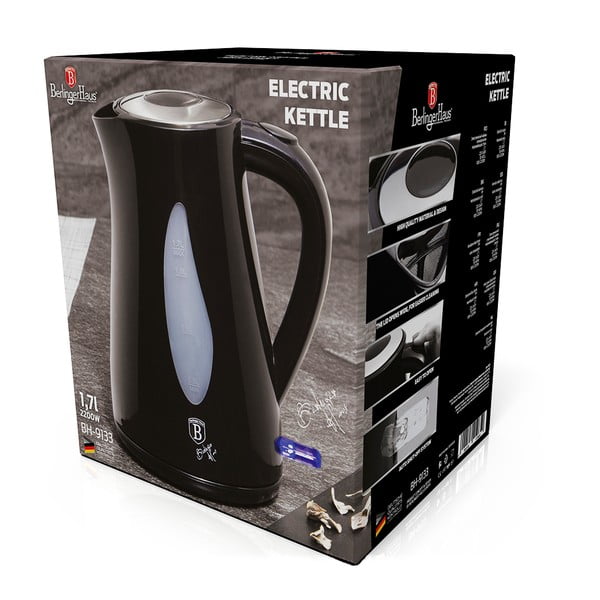 Černá rychlovarná konvice 1.7 l Black Silver Collection - BerlingerHaus-image-3