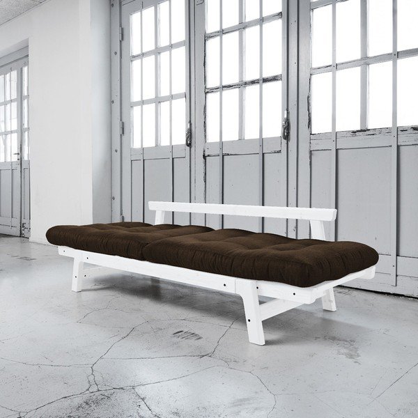 Rozkládací pohovka Karup Step White/Choco Brown-image-3