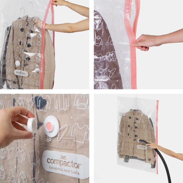 Vakuové pytle v sadě 4 ks Hanging Vacuum M/L – Compactor-image-4
