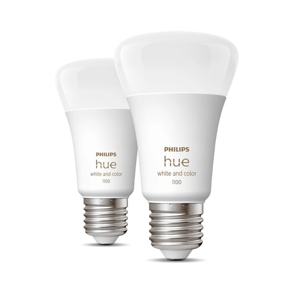 LED smart žárovky v sadě 2 ks E27, 11 W White and color ambiance – Philips Hue