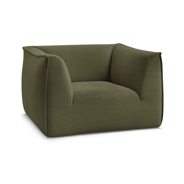 Zelené manšestrové křeslo Giorgia – Bobochic Paris