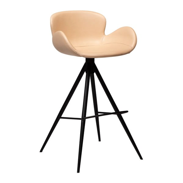 Světle hnědá barová židle z eko kůže DAN–FORM Denmark Gaia, výška 98 cm