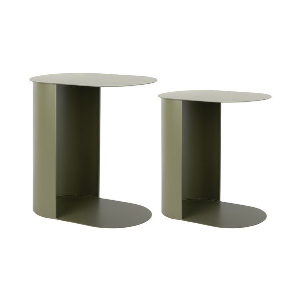 Kovový odkládací stolek Riqueza Oval – Leitmotiv