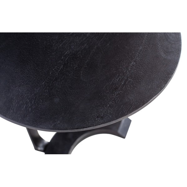 Černý odkládací stolek z mangového dřeva WOOOD Floor-image-3