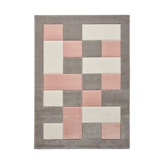 Růžovo-šedý koberec Think Rugs Brooklyn, 160 x 220 cm
