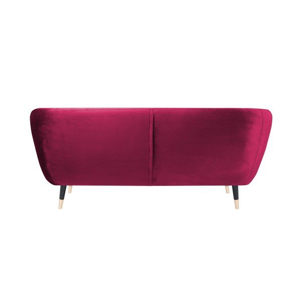 Růžová pohovka s černými nohami Mazzini Sofas Benito, 158 cm-image-4