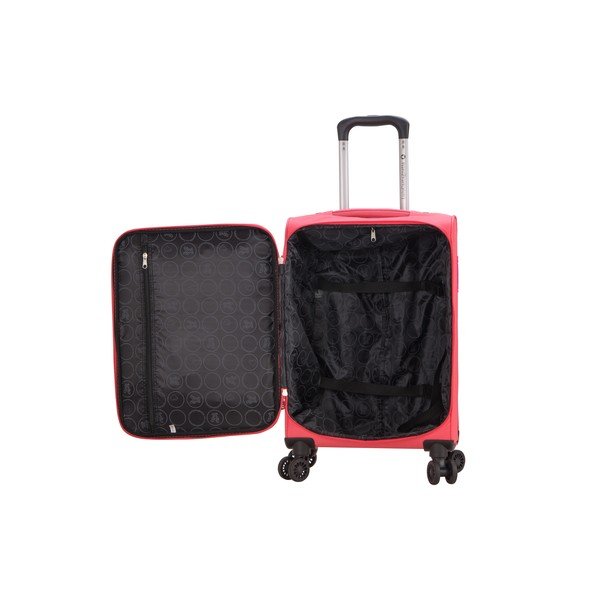 Růžové zavazadlo na 4 kolečkách Lulucastagnette Luciana, 101 l-image-2