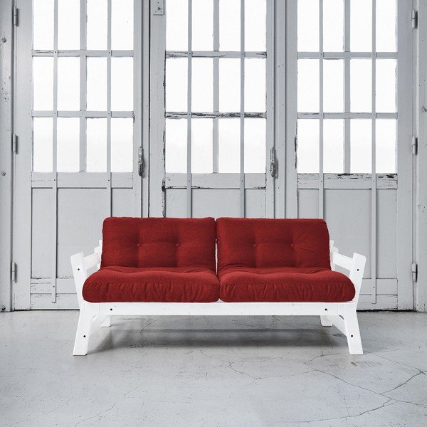Rozkládací pohovka Karup Step White/Passion Red-image-1