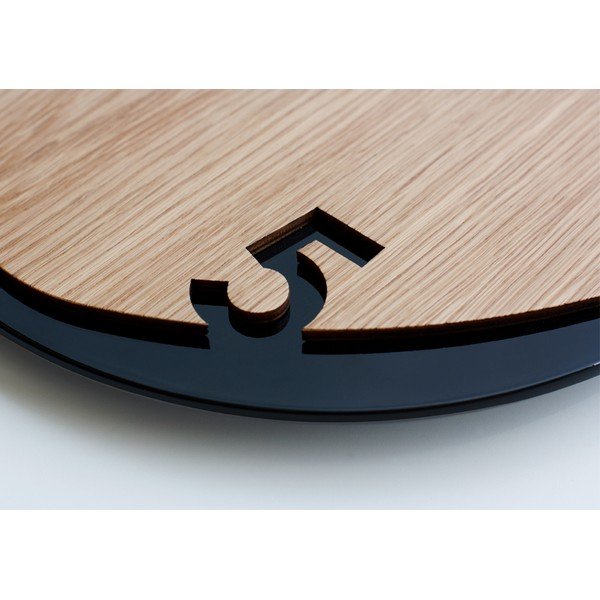 Hodiny Clock25 Wood&Black-image-2