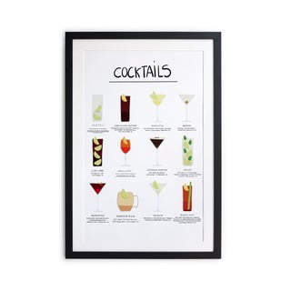 Zarámovaný plakát Really Nice Things Cocktail, 65 x 45 cm