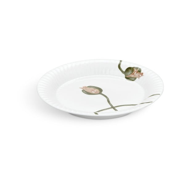 Bílý porcelánový talíř Kähler Design Hammershøi Poppy, ø 19 cm