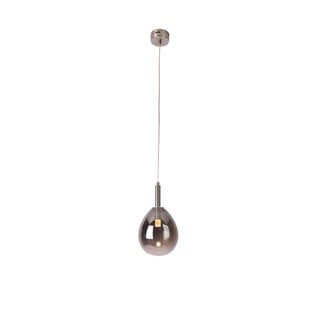 Šedé LED závěsné svítidlo se skleněným stínidlem Lukka – Candellux Lighting