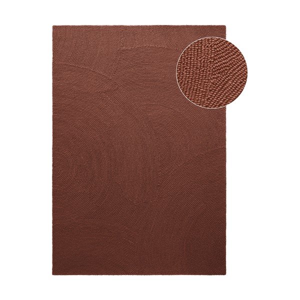 Ručně tkaný vlněný koberec v cihlové barvě 200x300 cm Calmio – Hanse Home