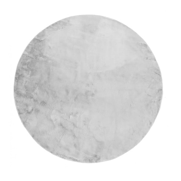 Světle šedý pratelný kulatý koberec ø 80 cm Pelush Grey – Mila Home