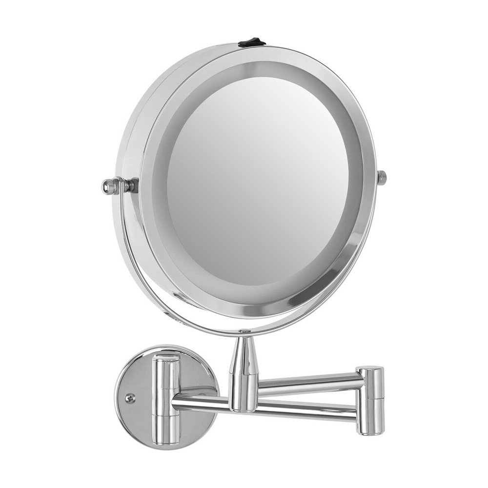 Kosmetické zrcadlo s osvětlením/zvětšovací (zvětšení 2x) 18x29 cm Cassini – Premier Housewares