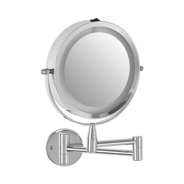 Kosmetické zrcadlo s osvětlením/zvětšovací (zvětšení 2x) 18x29 cm Cassini – Premier Housewares