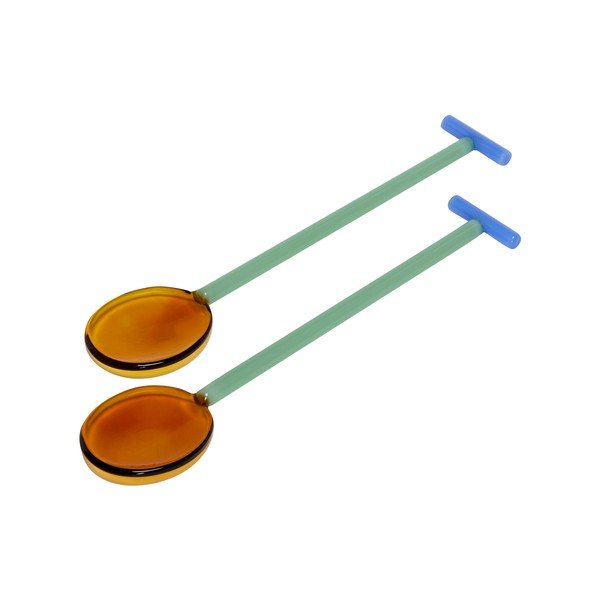 Skleněný salátový příbor 2 ks Crave – Hübsch