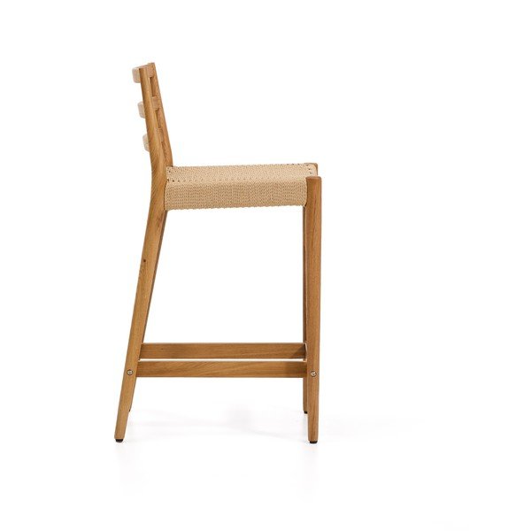 Barová židle z dubového dřeva v přírodní barvě (výška sedáku 65 cm) Analy – Kave Home-image-3