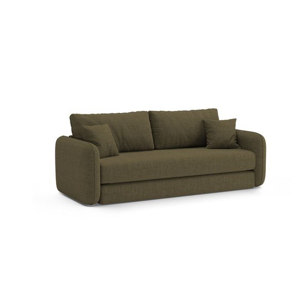 Zelená rozkládací pohovka 225 cm – Micadoni -image-3