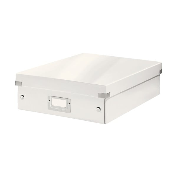 Bílý kartonový úložný box s víkem Click&Store - Leitz-image-2