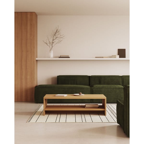 Konferenční stolek v dekoru dubu v přírodní barvě 60x120 cm Abilen – Kave Home-image-1
