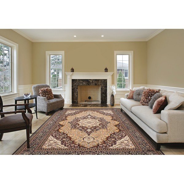 Oranžový vlněný koberec 160x240 cm Charlotte – Agnella-image-1