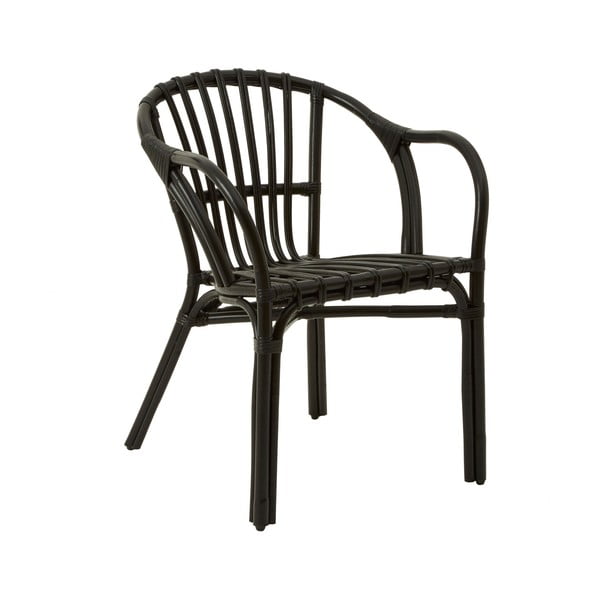 Černá židle z ratanu Premier Housewares Havana