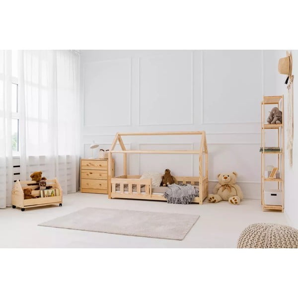 Domečková dětská postel z borovicového dřeva 120x200 cm Mila MBP - Adeko-image-3