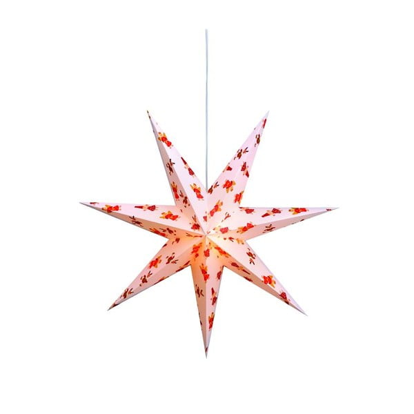 Závěsná svítící hvězda Lu, Ø75 cm, barevná
