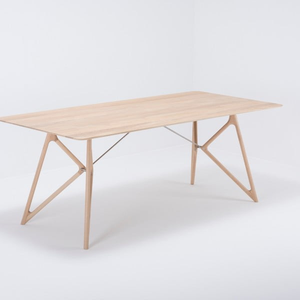 Jídelní stůl s deskou z dubového dřeva 200x90 cm Tink - Gazzda