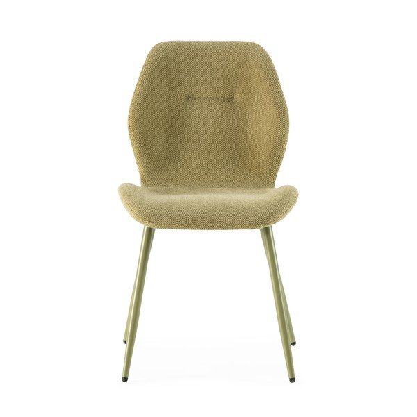 Zelené čalouněné jídelní židle v sadě 4 ks Ansu – Marckeric-image-3