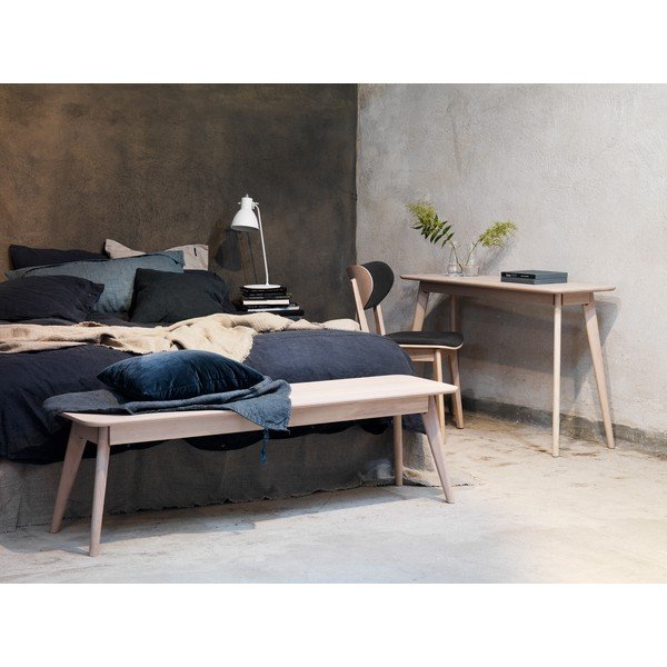 Světle hnědá dubová jídelní židle s tmavě šedým sedákem Rowico Cato-image-4