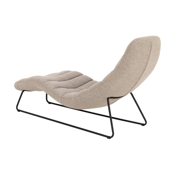 Béžová lenoška z textilie bouclé Chaplin – Actona-image-3