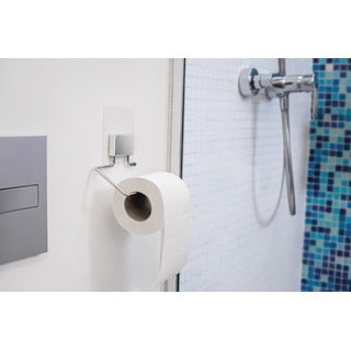 Samolepící držák z pochromované oceli na toaletní papír Compactor