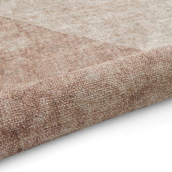 Světle hnědý pratelný běhoun s příměsí bavlny 60x170 cm Whisper – Think Rugs-image-3