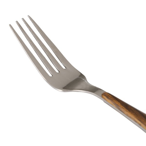 Nerezový příbor v hnědé a stříbrné barvě 24 ks – Ixia-image-1